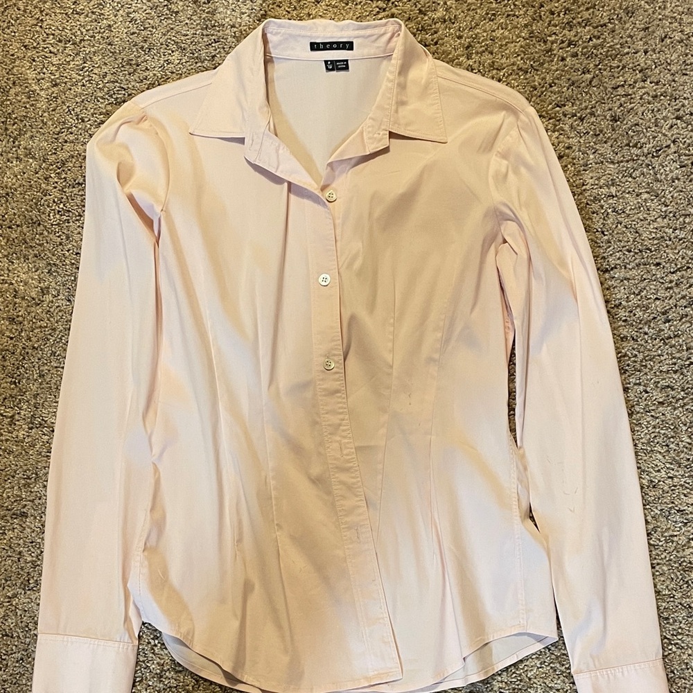 Light Pink Button-Up Shirt